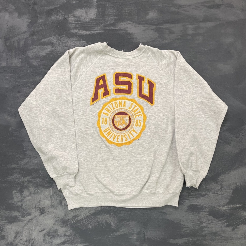 vintage Arizona State University ASU sweatshirt mens xl grey 1990s USA